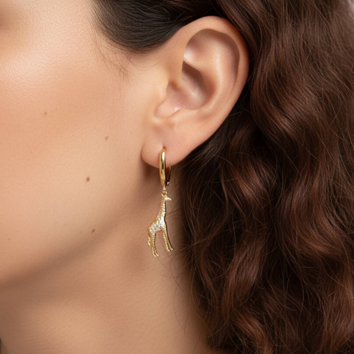 14K Yellow Gold Back Earrings