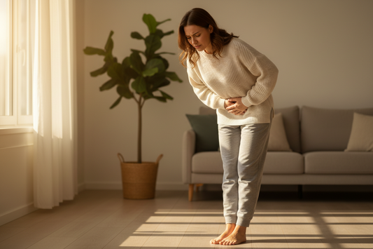 woman in need of gut health management