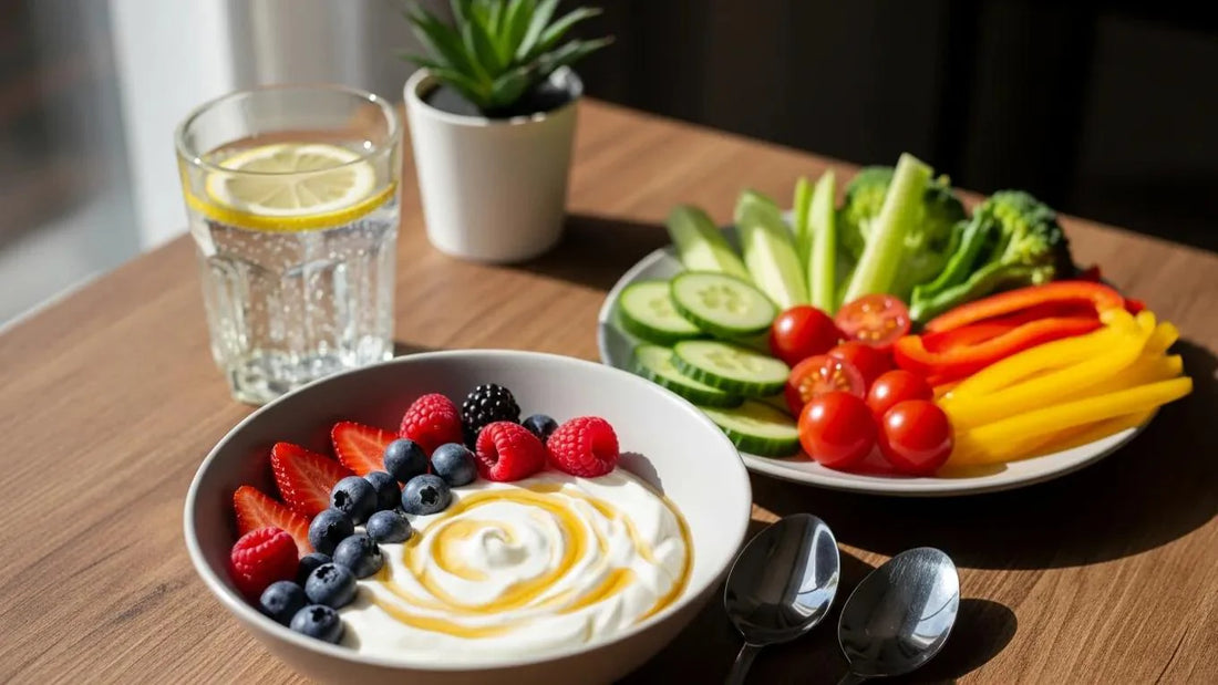 Healthy meal showcasing probiotics and gut health benefits