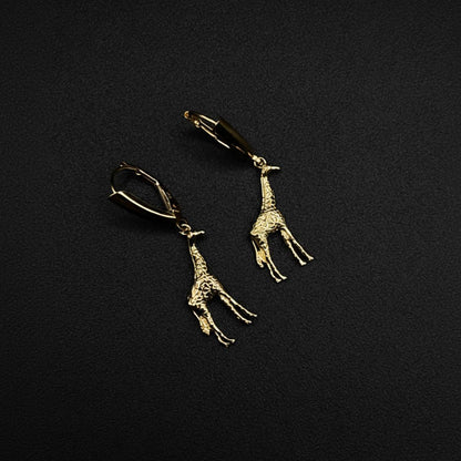 14K Yellow Gold Back Earrings