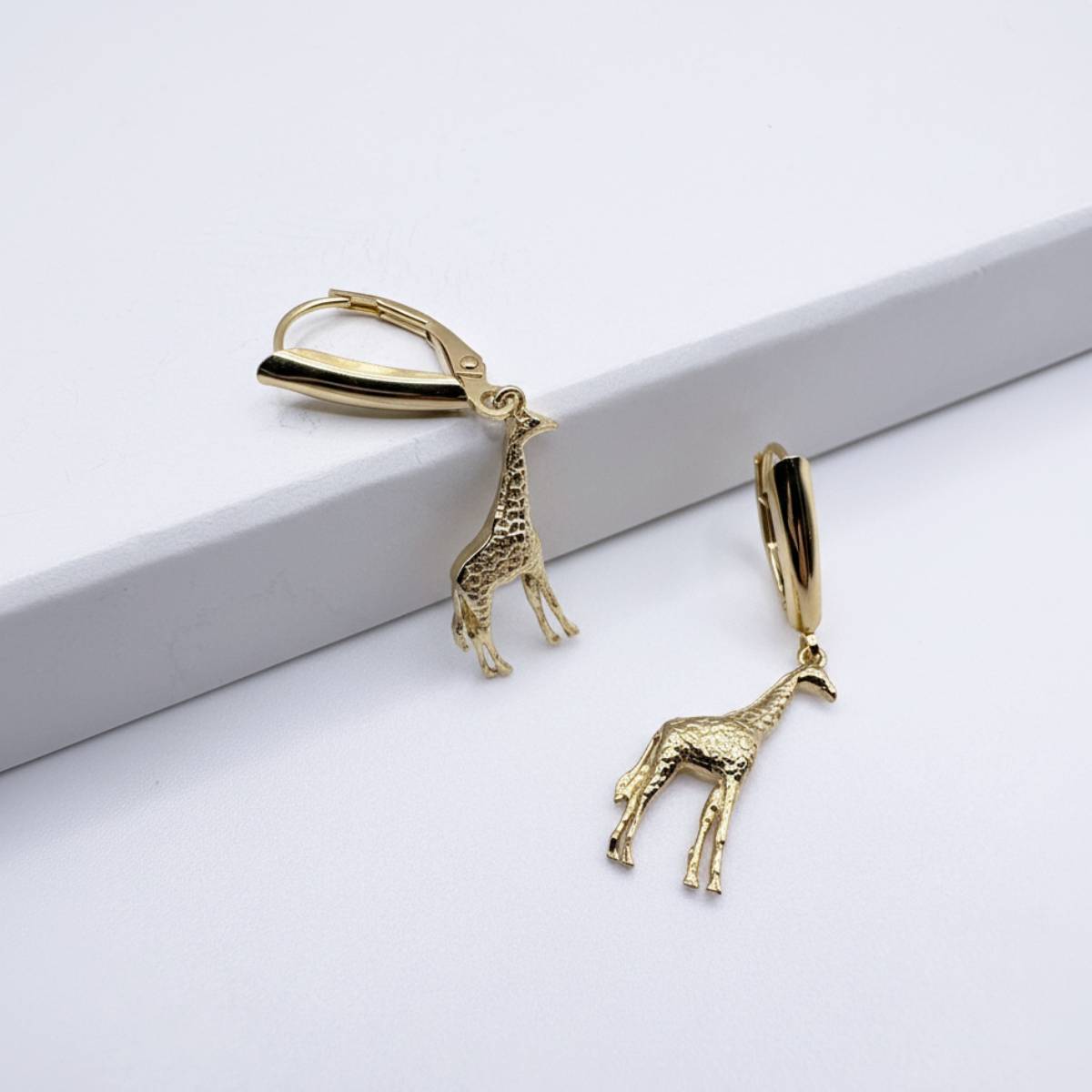 14K Yellow Gold Back Earrings